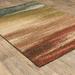 Brown/Green 62.99 x 1.58 in Area Rug - Williston Forge Edgao Abstract Orange/Green/Brown Area Rug | 62.99 W x 1.58 D in | Wayfair