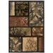 Style Haven Hearthstone Botanical Color Block Area Rug--