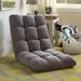 Latitude Run® Microplush Modern Armless Quilted Recliner Chair Microfiber/Microsuede in Gray | 23.62 H x 21.65 W x 43.3 D in | Wayfair