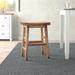 Nastya Industrial Rustic Solid Wood Metal Bar Stool Wood in Brown Laurel Foundry Modern Farmhouse® | 20 H x 19 W in | Wayfair