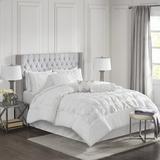 Mercer41 Celino 7 Piece Tufted Comforter Set Polyester/Polyfill/Microfiber in White | Cal. King Comforter + 6 Additional Pieces | Wayfair