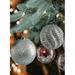 The Holiday Aisle® Set Of 12 Assorted Glitter Silver Ball Ornaments For Christmas Tree, Holiday Decorations, Winter Wedding, Table Centerpiece | Wayfair