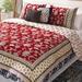 Charlton Home® Azad Cotton Sateen 5-Piece Comforter Set Polyester/Polyfill/Cotton Sateen in Blue/Red | Wayfair 3107EEDC692343CB9879EE885535FEAA