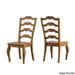 Eleanor Black Farmhouse Trestle Base French Ladder Back 5-piece Dining Set by iNSPIRE Q Classic