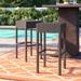 Sol 72 Outdoor™ Stratford Patio Bar Stool Wicker/Rattan in Brown | 30 H x 15 W x 15 D in | Wayfair TKC201b-BS-2x