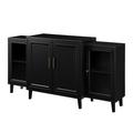 Latitude Run® Elllise 62" Wide Sideboard Wood in Black | 30 H x 62 W x 15.75 D in | Wayfair 59F9819234F44D28B3B6EDA0867A96CB