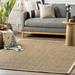 White 24 x 0.2 in Area Rug - Highland Dunes Palacio Farmhouse Seagrass Area Rug in Beige Bamboo Slat & Seagrass | 24 W x 0.2 D in | Wayfair