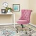 Highland Dunes Marten Task Chair Wood/Upholstered in Pink | 38.25 H x 22.75 W x 27.5 D in | Wayfair 3AA93C2EDEE34098915458E5BAB94739