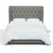 Birch Lane™ Tomey Tufted Upholstered Low Profile Standard Bed Linen | 55 H x 77 W x 89 D in | Wayfair FFA2DEA3DE824C8C99DCA77C9C10EFCA