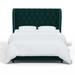 Birch Lane™ Tomey Tufted Upholstered Low Profile Standard Bed Polyester | 55 H x 65 W x 85 D in | Wayfair 35F7AC940C9344E5B1EBC3E681688A9E