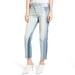 Anthropologie Jeans | Anth.The Isabelle High Waist Crop Straight Leg Jea | Color: Blue | Size: 28