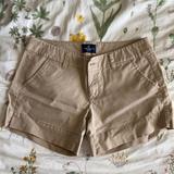 American Eagle Outfitters Shorts | American Eagle Khaki Midi Shorts | Color: Cream/Tan | Size: 4