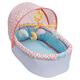 Manhattan Toy Stella Collection Soft Baby Doll Crib with Removable Canopy and Mobile for 30.48cm to 38.1cm Baby Dolls