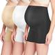 SUNNYBUY 3 Pack Women Maternity Shapewear for Dresses Seamless Mid-Thigh Pregnancy Shapewear Support-BlackNudeWhite-XL