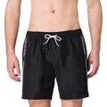 Calvin Klein Men's Medium Drawstring Swim Trunks, PVH Black, S