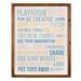 Stratton Home Decor Playroom Rules Wall Art - Stratton Home Décor S39216