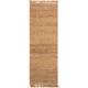 Tapis de jute marron clair 80x250