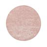 Tapis en viscose rond rose D 160