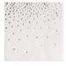 Silver Cocktail Napkins - 100-Pack Disposable Napkins with Silver Foil Polka Dot