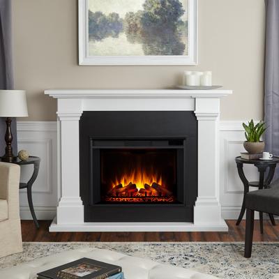 Callaway 63" Electric Grand Fireplace in White by Real Flame