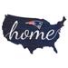 New England Patriots 18'' x USA Shape Cutout Sign