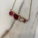 Anthropologie Jewelry | Anthropologie Birthstone Necklace- July | Color: Gold/Red | Size: 16-18