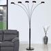 Orren Ellis Doddridge 88" Tree Floor Lamp Metal in Black | 88 H x 48 W x 48 D in | Wayfair LED207901JB