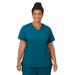 Plus Size Women's Jockey Scrubs Women's Favorite V-Neck Top by Jockey Encompass Scrubs in Caribbean (Size L(14-16))