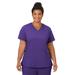 Plus Size Women's Jockey Scrubs Women's Favorite V-Neck Top by Jockey Encompass Scrubs in Purple (Size L(14-16))