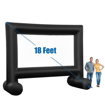 Inflatable Outdoor Movie Projector Screen with Blower and Carrying Bag-18' - 15' x 5' x 11.5' (L x W x H)