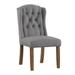 Nola Tufted Wingback Dining Chair with Nailhead Trim (Set of 2) by iNSPIRE Q Artisan