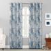 Sun Zero Sahar Grommeted Room Darkening Medallion Print Curtain Panel, Single Panel