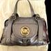 Michael Kors Bags | Michael Kors Metallic Grey Handbag | Color: Gray | Size: Os