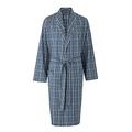 Savile Row Company Navy Blue White Checked Cotton Dressing Gown M