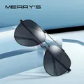 MERRYS-Lunettes de soleil polarisées pour hommes style pilote monture d'aviation HD protection