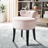 SAFAVIEH Georgia Blush Petite Vanity Stool - 17.9" x 19" x 22.8"