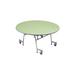 Circular Folding Table Metal in Black/Blue AmTab Manufacturing Corporation | 29" H x 48" W x 48" D | Wayfair MRZT48