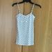 Free People Tops | Free People Polka Dot Stretch Camisole | Color: Black/Cream | Size: Xs