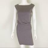 Athleta Dresses | Athleta Xxs Dress Tulip Sleeveless Brown Stripe | Color: Brown/White | Size: Xxs