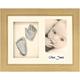 Baby Casting Kit with 11.5x8.5" Oak Effect Frame/Silver Metallic Paint by BabyRice