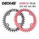 Deckas – anneau de chaîne ovale 32/34/36/38T 104BCD étroit et large pour shimano vtt vélo de