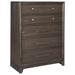 Brueban Chestnut Brown Five Drawer Chest