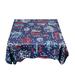 The Holiday Aisle® Sandsmere Tablecloth Polyester in Blue/Red | 52 D in | Wayfair 0AAB2FA659CE4A71A0FC3D5CC95524EB