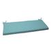 George Oliver Jasen Indoor/Outdoor Bench Cushion Polyester in Blue/Green | 3 H x 45 W x 18 D in | Wayfair 4CB2E4F3C1D044E59FD6F9B6F1C3AF94