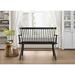 Dovecove Karlovy Wood Bench Wood in Black | 36.38 H x 48 W x 19 D in | Wayfair LFMF3305 45501981