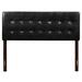 Glory Furniture Panel Headboard Faux Leather/Upholstered in Black | 53 H x 77.5591 W x 1.9685 D in | Wayfair G0128-KHB