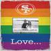 San Francisco 49ers 10'' x Love Pride Frame