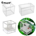 Filet d'éclosion pour Aquarium avec ventouse boîte pour bébés poissons clown Guppy blanc