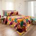 Quilt Bed Reversible Microfiber Quilt Bedding Set With Shams –Evelyn Embossed Quilt Bedroom Set by Lavish Home (Pink Rose)