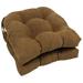 Charlton Home® Microsuede Fabric Indoor Dining Chair Cushion Polyester in Brown | 3.5 H x 16 W in | Outdoor Dining | Wayfair CHLH3162 27548910